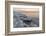 Shore with salt crystalized formation at dusk, The Dead Sea, Jordan, Middle East-Francesco Fanti-Framed Photographic Print