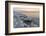 Shore with salt crystalized formation at dusk, The Dead Sea, Jordan, Middle East-Francesco Fanti-Framed Photographic Print