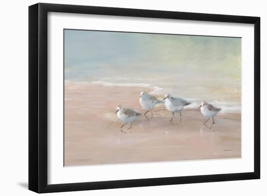 Shorebirds on the Sand I-Danhui Nai-Framed Art Print