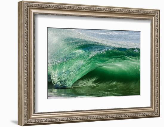 Shorebreak wave, Shelly Beach, Caloundra, Sunshine Coast, Queensland, Australia-Mark A Johnson-Framed Photographic Print