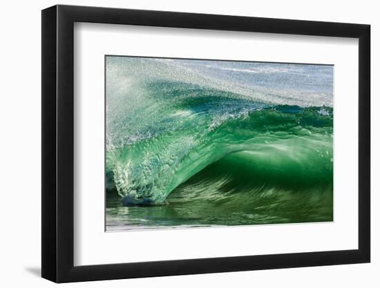 Shorebreak wave, Shelly Beach, Caloundra, Sunshine Coast, Queensland, Australia-Mark A Johnson-Framed Photographic Print