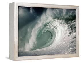 Shorebreak Waves in Waimea Bay-Rick Doyle-Framed Premier Image Canvas