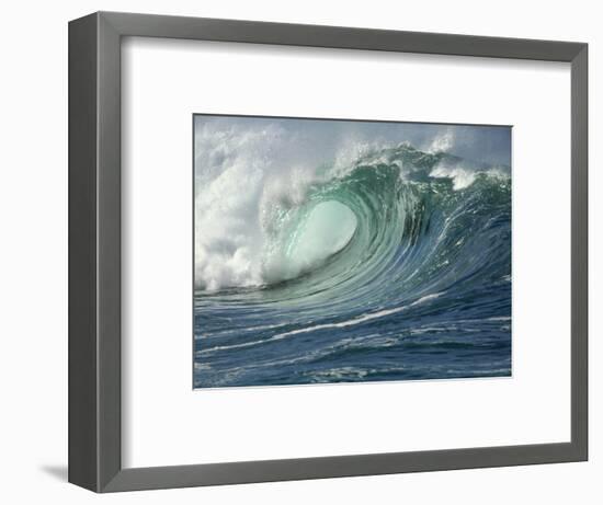 Shorebreak Waves in Waimea Bay-Rick Doyle-Framed Photographic Print