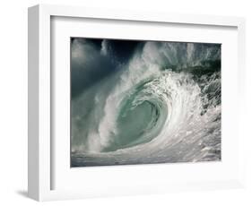 Shorebreak Waves in Waimea Bay-Rick Doyle-Framed Photographic Print