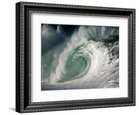 Shorebreak Waves in Waimea Bay-Rick Doyle-Framed Photographic Print