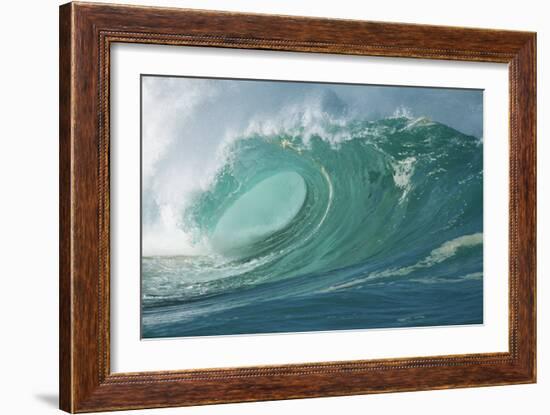 Shorebreak Waves in Waimea Bay-Rick Doyle-Framed Photographic Print