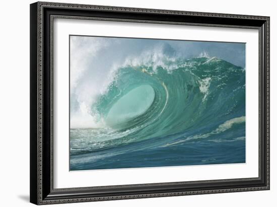 Shorebreak Waves in Waimea Bay-Rick Doyle-Framed Photographic Print