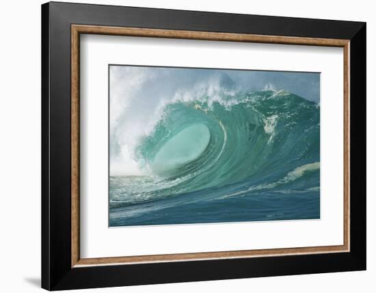 Shorebreak Waves in Waimea Bay-Rick Doyle-Framed Photographic Print