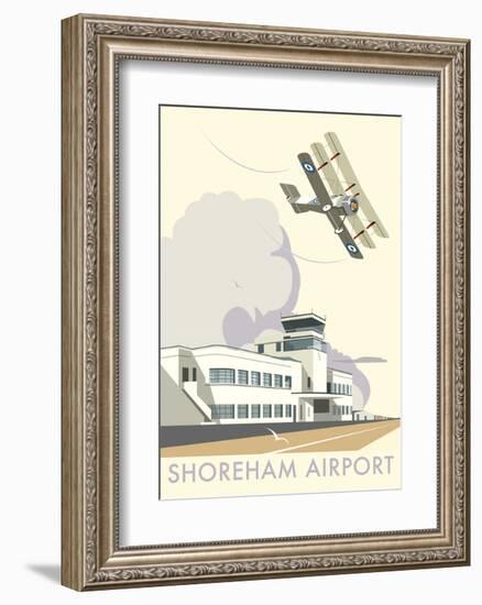 Shoreham Airport - Dave Thompson Contemporary Travel Print-Dave Thompson-Framed Art Print