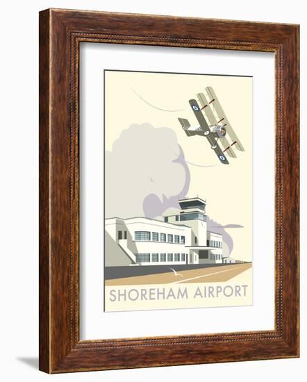 Shoreham Airport - Dave Thompson Contemporary Travel Print-Dave Thompson-Framed Art Print