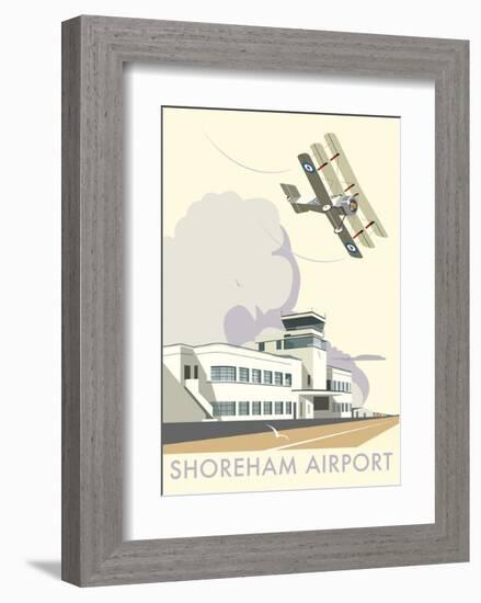 Shoreham Airport - Dave Thompson Contemporary Travel Print-Dave Thompson-Framed Art Print