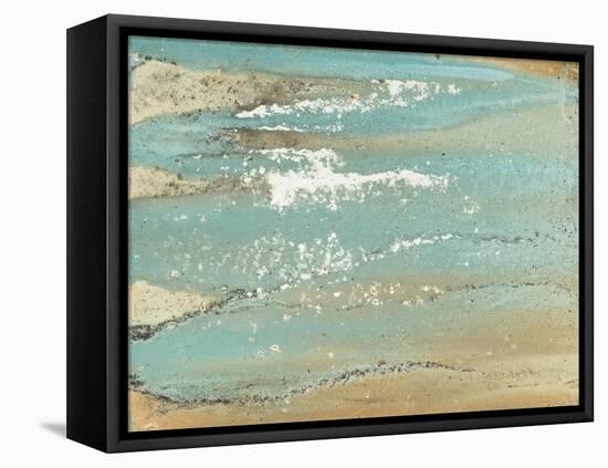 Shoreline Abstract-Megan Morris-Framed Stretched Canvas