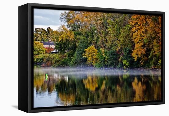 Shoreline Along the Mohawk River, Erie Canal System, New York, USA-Joe Restuccia III-Framed Premier Image Canvas