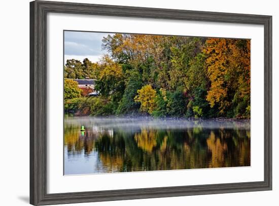 Shoreline Along the Mohawk River, Erie Canal System, New York, USA-Joe Restuccia III-Framed Photographic Print