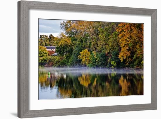 Shoreline Along the Mohawk River, Erie Canal System, New York, USA-Joe Restuccia III-Framed Photographic Print