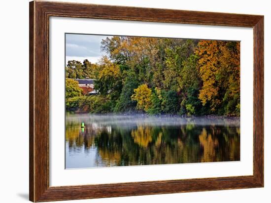 Shoreline Along the Mohawk River, Erie Canal System, New York, USA-Joe Restuccia III-Framed Photographic Print
