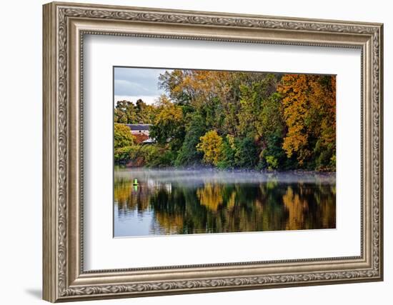 Shoreline Along the Mohawk River, Erie Canal System, New York, USA-Joe Restuccia III-Framed Photographic Print