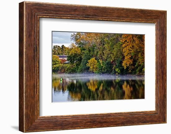 Shoreline Along the Mohawk River, Erie Canal System, New York, USA-Joe Restuccia III-Framed Photographic Print