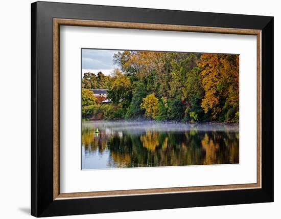 Shoreline Along the Mohawk River, Erie Canal System, New York, USA-Joe Restuccia III-Framed Photographic Print