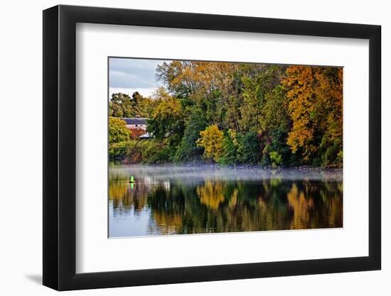 Shoreline Along the Mohawk River, Erie Canal System, New York, USA-Joe Restuccia III-Framed Photographic Print