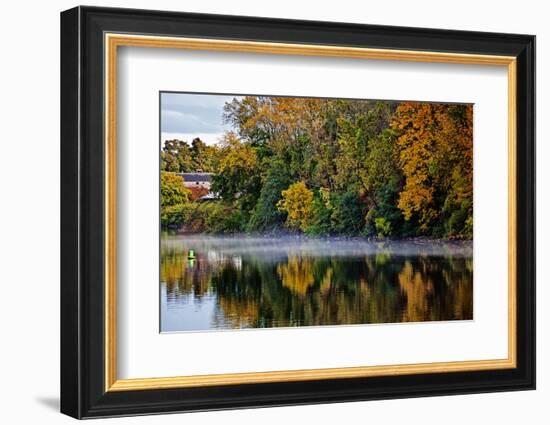 Shoreline Along the Mohawk River, Erie Canal System, New York, USA-Joe Restuccia III-Framed Photographic Print