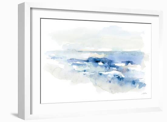 Shoreline Blues II-Katrina Pete-Framed Art Print