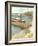 Shoreline Dock II-Jennifer Goldberger-Framed Art Print