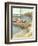 Shoreline Dock II-Jennifer Goldberger-Framed Premium Giclee Print