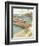 Shoreline Dock II-Jennifer Goldberger-Framed Art Print