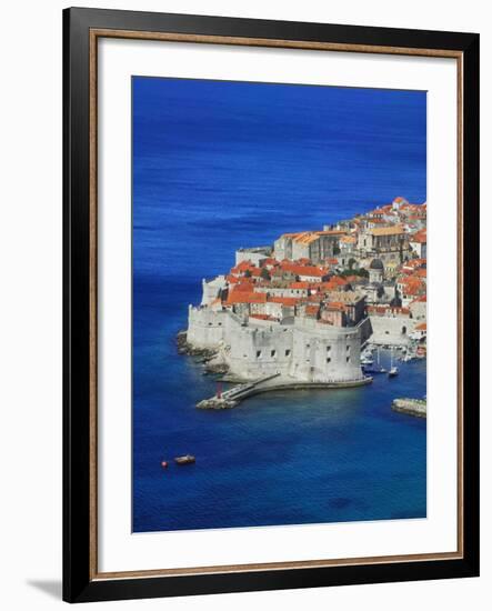 Shores of Adriatic Sea, Dubrovnik, Croatia-Keren Su-Framed Photographic Print