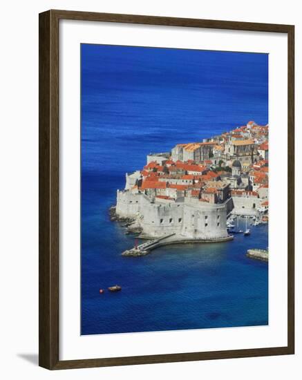 Shores of Adriatic Sea, Dubrovnik, Croatia-Keren Su-Framed Photographic Print