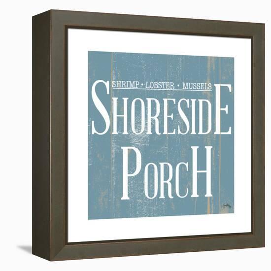 Shoreside Porch Square-Elizabeth Medley-Framed Stretched Canvas