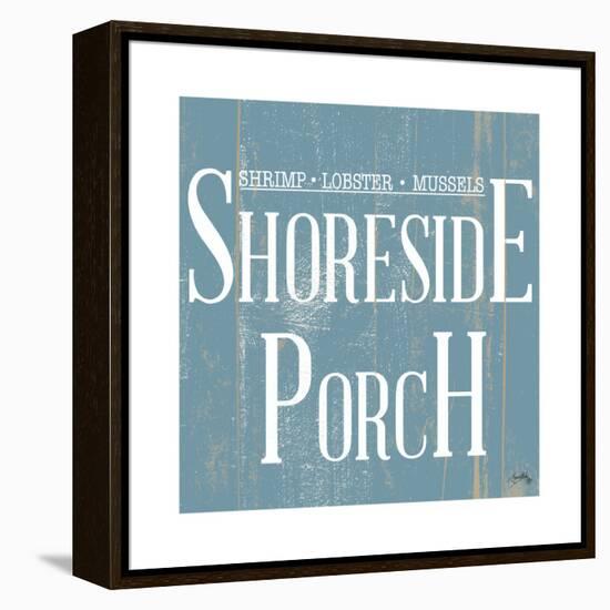 Shoreside Porch Square-Elizabeth Medley-Framed Stretched Canvas