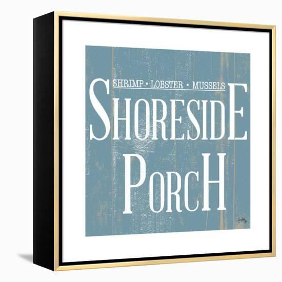 Shoreside Porch Square-Elizabeth Medley-Framed Stretched Canvas