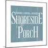 Shoreside Porch Square-Elizabeth Medley-Mounted Art Print