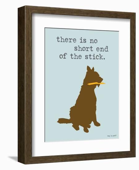 Short End Of Stick-Dog is Good-Framed Art Print