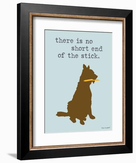 Short End Of Stick-Dog is Good-Framed Art Print