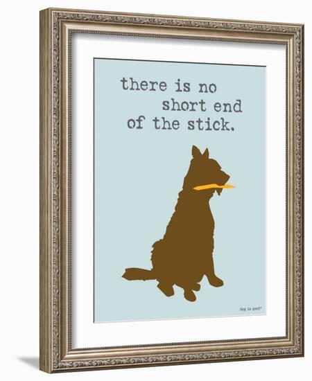 Short End Of Stick-Dog is Good-Framed Art Print