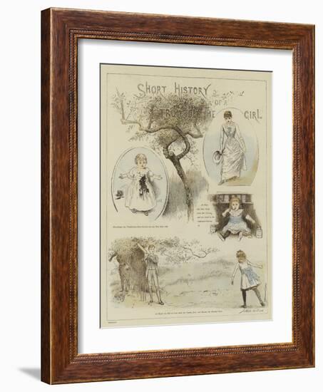 Short History of a Troublesome Girl-Arthur Hopkins-Framed Giclee Print