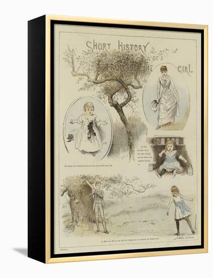 Short History of a Troublesome Girl-Arthur Hopkins-Framed Premier Image Canvas