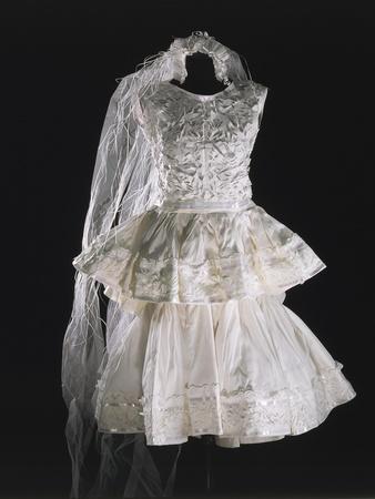 womens white smocked dress Womens Puff Sleeve Dress main image 1
