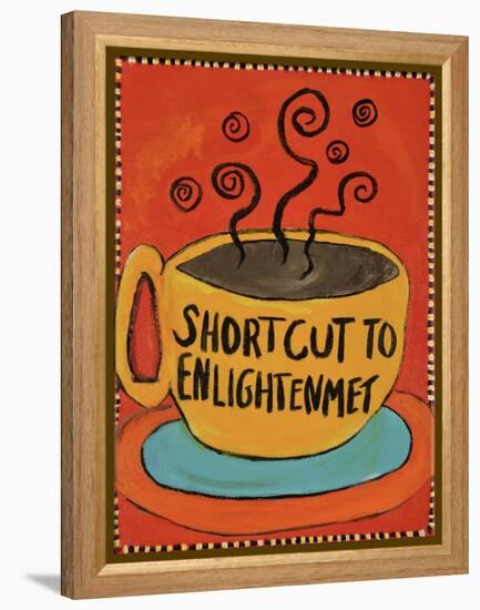 Shortcut to Enlightenment (Border)-Jennie Cooley-Framed Premier Image Canvas