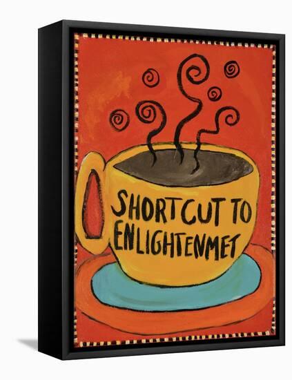 Shortcut to Enlightenment (Border)-Jennie Cooley-Framed Premier Image Canvas