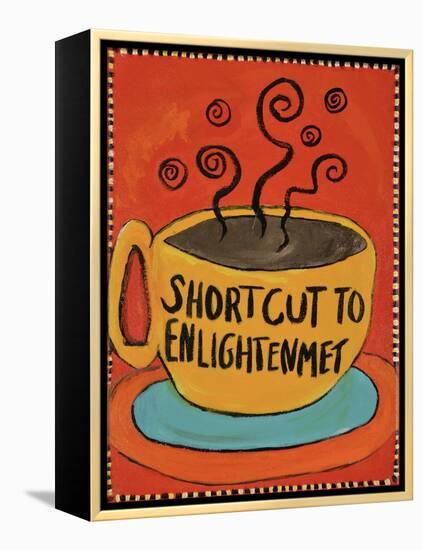 Shortcut to Enlightenment (Border)-Jennie Cooley-Framed Premier Image Canvas