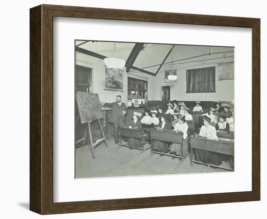 Shorthand Class for Women, Choumert Road Evening Institute, London, 1907-null-Framed Photographic Print