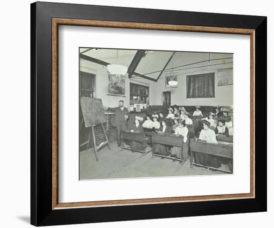 Shorthand Class for Women, Choumert Road Evening Institute, London, 1907-null-Framed Photographic Print