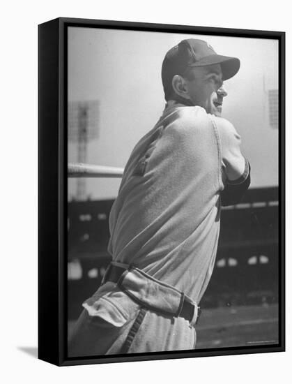 Shortstop Luke Appling Swinging a Bat-Wallace Kirkland-Framed Premier Image Canvas