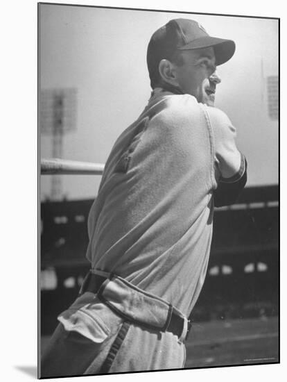 Shortstop Luke Appling Swinging a Bat-Wallace Kirkland-Mounted Premium Photographic Print