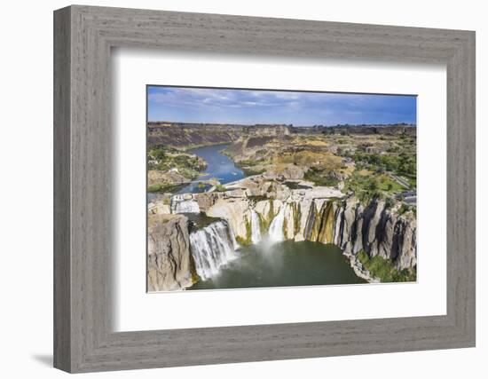 Shoshone Falls cascades, Twin Falls, Idaho, USA-Michael Runkel-Framed Photographic Print