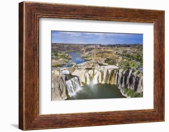 Shoshone Falls cascades, Twin Falls, Idaho, USA-Michael Runkel-Framed Photographic Print